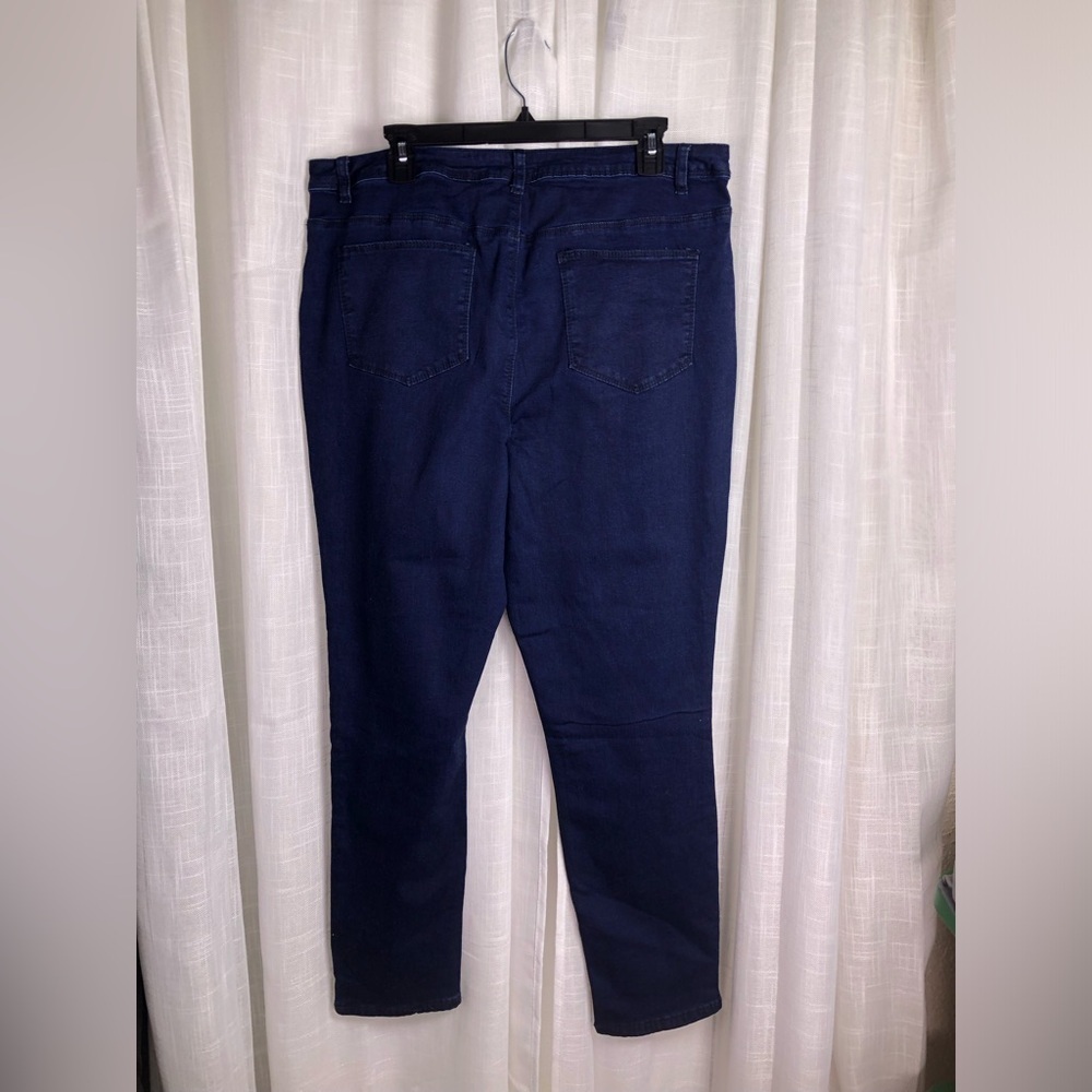VENUS HOT Blue and Black Sequin Skinny Jeans NWOT 💙🪩 - Picture 14 of 15